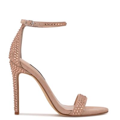 Nine West Toria Ankle Sandalen Met Riem Roze | 7630KZLAG