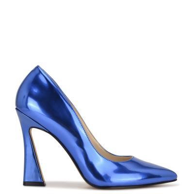 Nine West Trendz Pointy Neus Pumps Blauw | 7432BYFIN