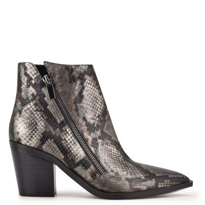 Nine West Wearit Block Heel Laarzen Slangenprint | 0953RNEWS