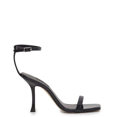 Nine West Yess Ankle Sandalen Met Riem Zwart | 4120USELP